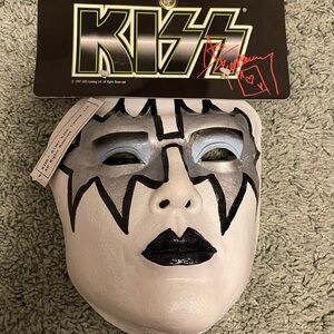 KISS Kids Costume Mask - Black, White, and Silver